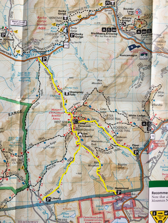 Mount Chocorua Trail Map