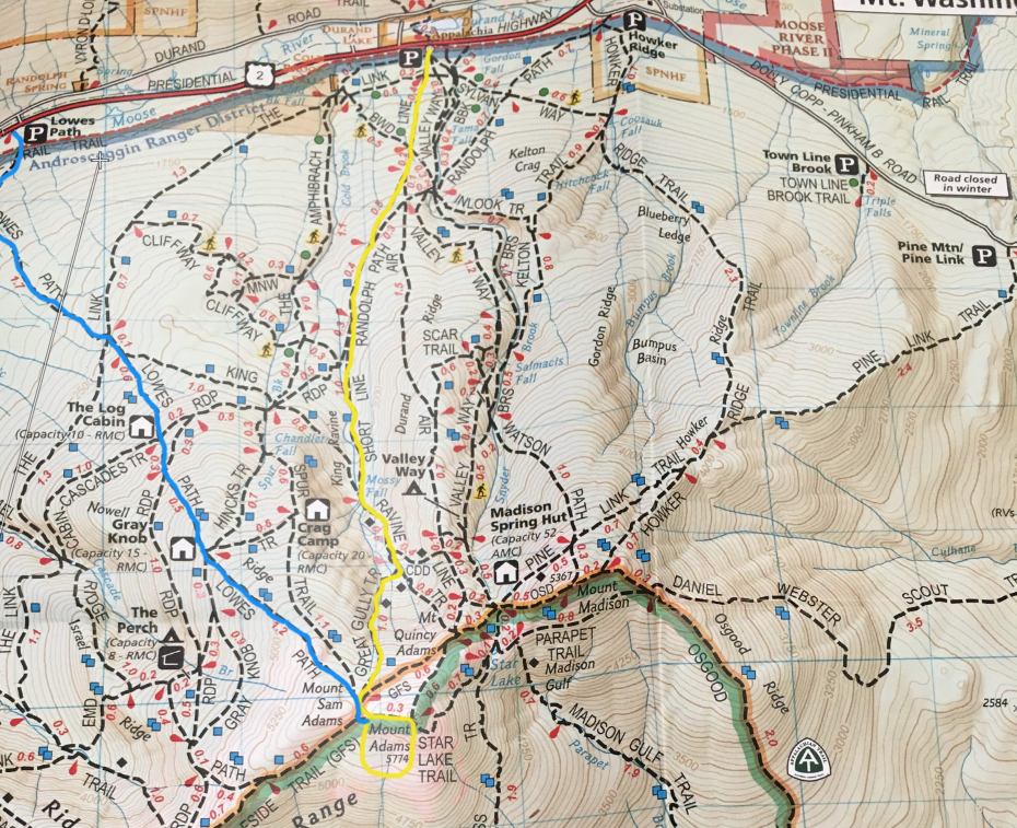 Mount Adams Trail Map