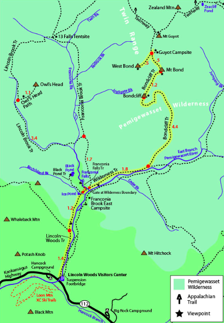 West Bond Trail Map