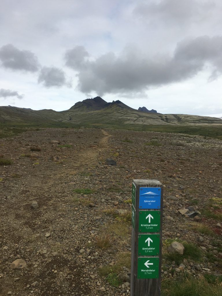 Trail Marker to Kristinartindar