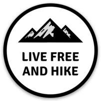 Live Free And Hike Sticker
