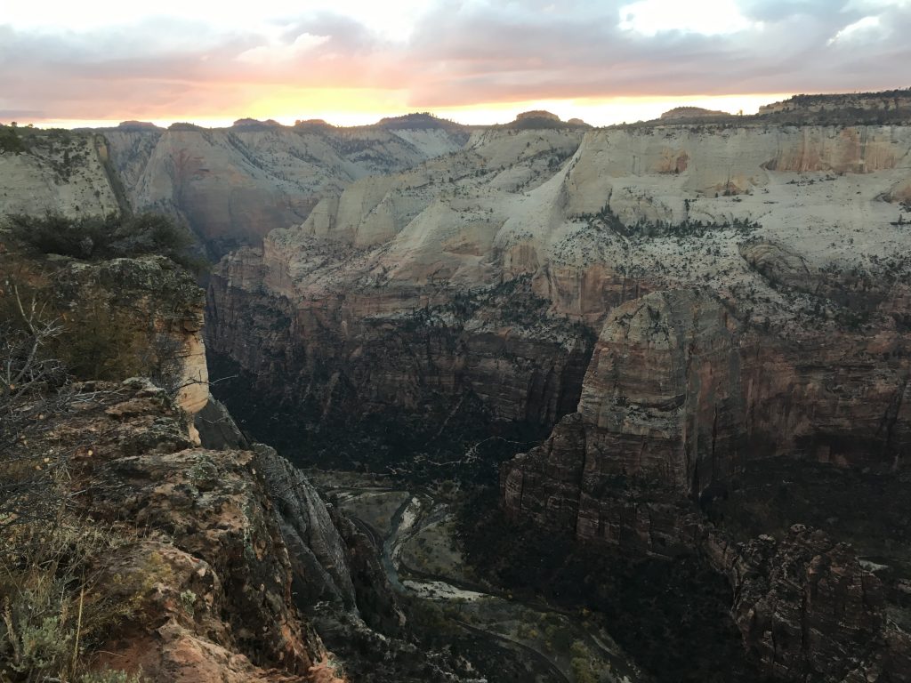 Cable Mountain at Sunset