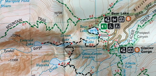 Emerald Lake Colorado Trail Map