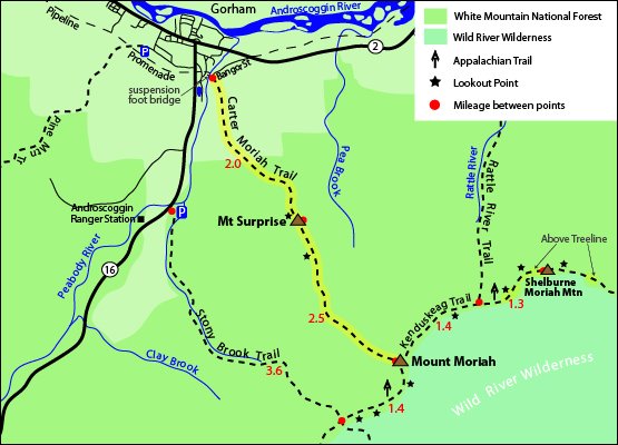 Mount Moriah Trail Map