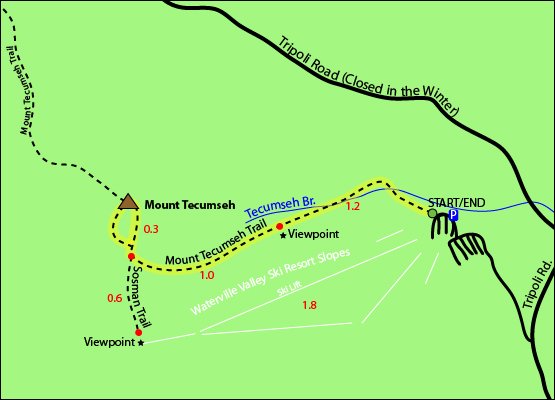 Mount Tecumseh Trail Map