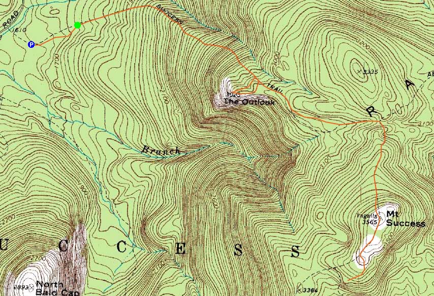 Mount Success Trail Map