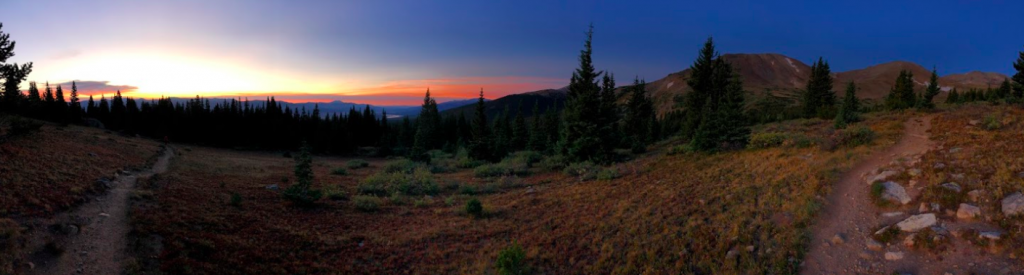 Mount Massive Trail Panorama at Sunrise