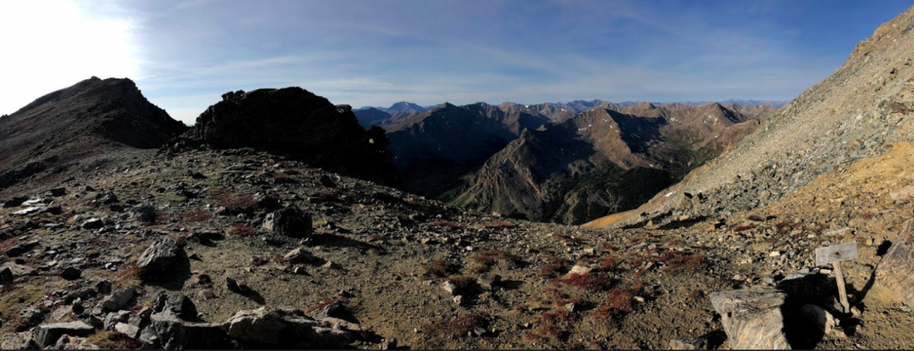 Pano In Saddle Between Mount Massive and South Massive