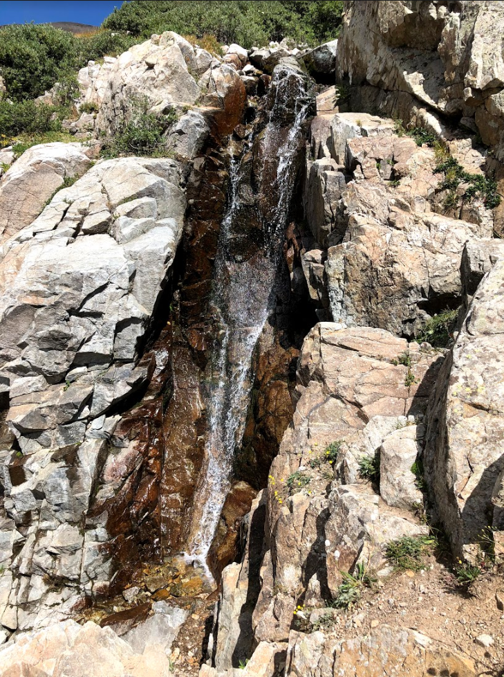 Waterfall at Base of Mount Bross