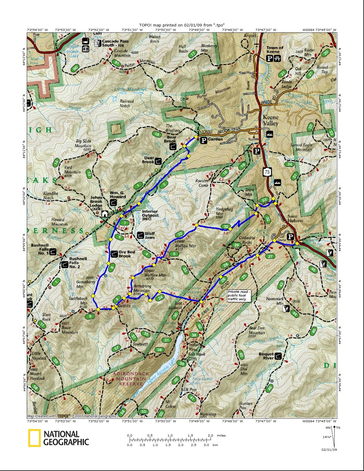 Gothics Mountain Hiking Trail Guide: Map, Trail Descriptions, Pictures &amp; More