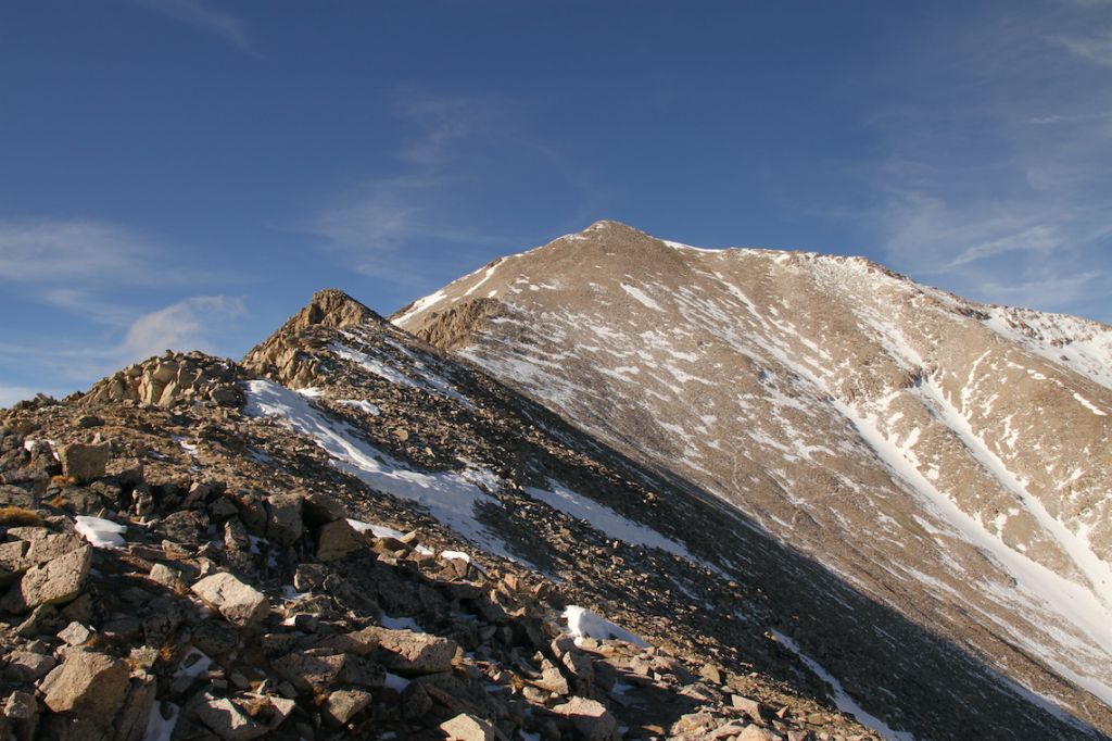 Mount Princeton summit as seen from ridge between Tigger Peak and Mount Princeton
