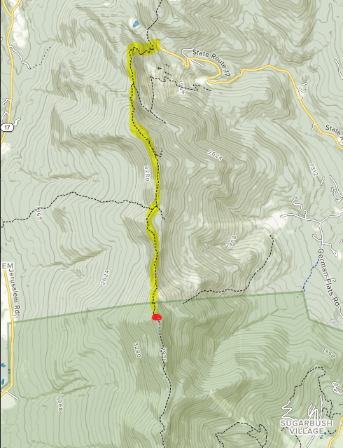 Mount Ellen Trail Map: Appalachian Gap