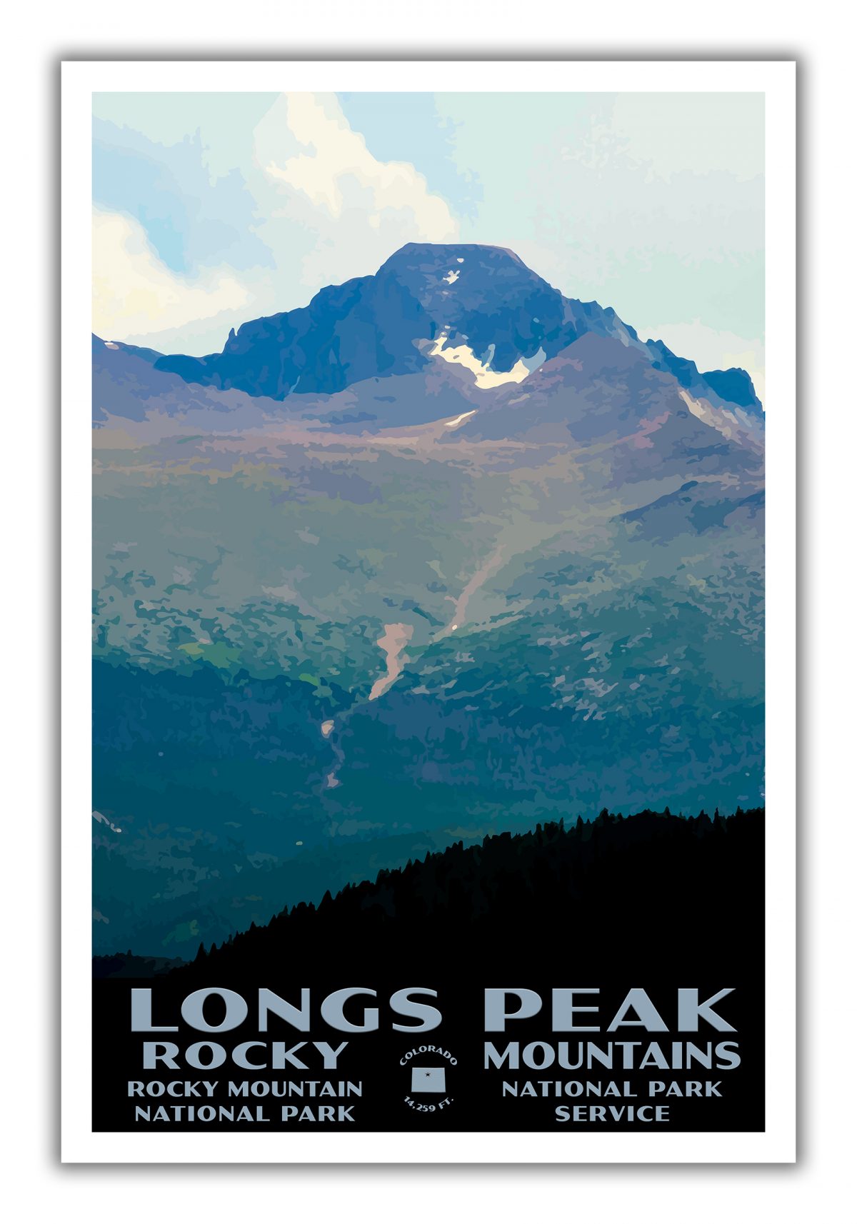 Longs Peak Poster