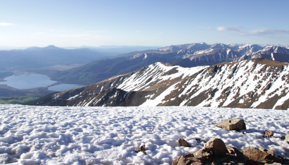 Views of Twin Lakes From Mount Elbert