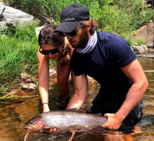 Monster Cutbow Trout Landed On Small Colorado Creek