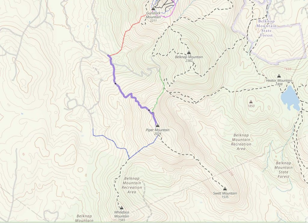 Piper Mountain Trail Map
