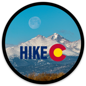 Hike Colorado Sticker With Longs Peak