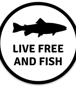 Live Free And Fish Sticker