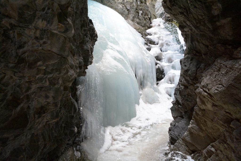 Zapata Falls Frozen In Winter