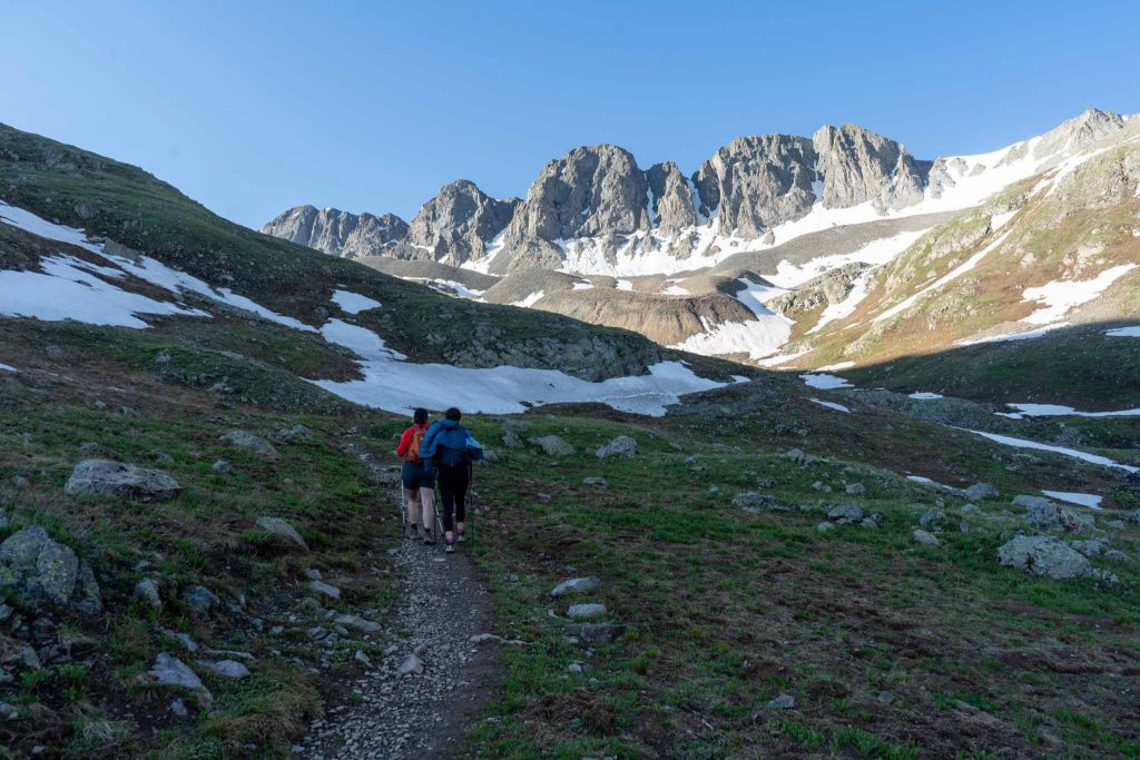 Early trail views in American Basin