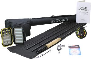 Wild Water Fly Fishing 9 Foot, 4-Piece, 5:6 Weight Fly Rod