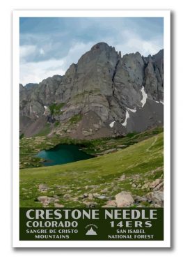 Crestone Needle, Colorado 14er Poster