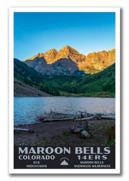 Maroon Bells, Colorado 14er Posters