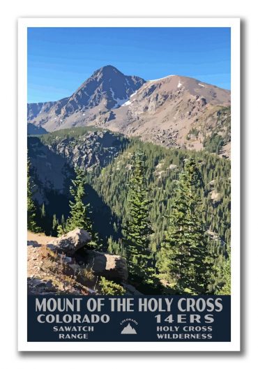 Mount Of The Holy Cross, Colorado 14er Poster
