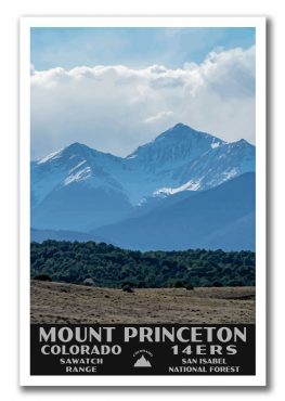 Mount Princeton, Colorado 14er Poster