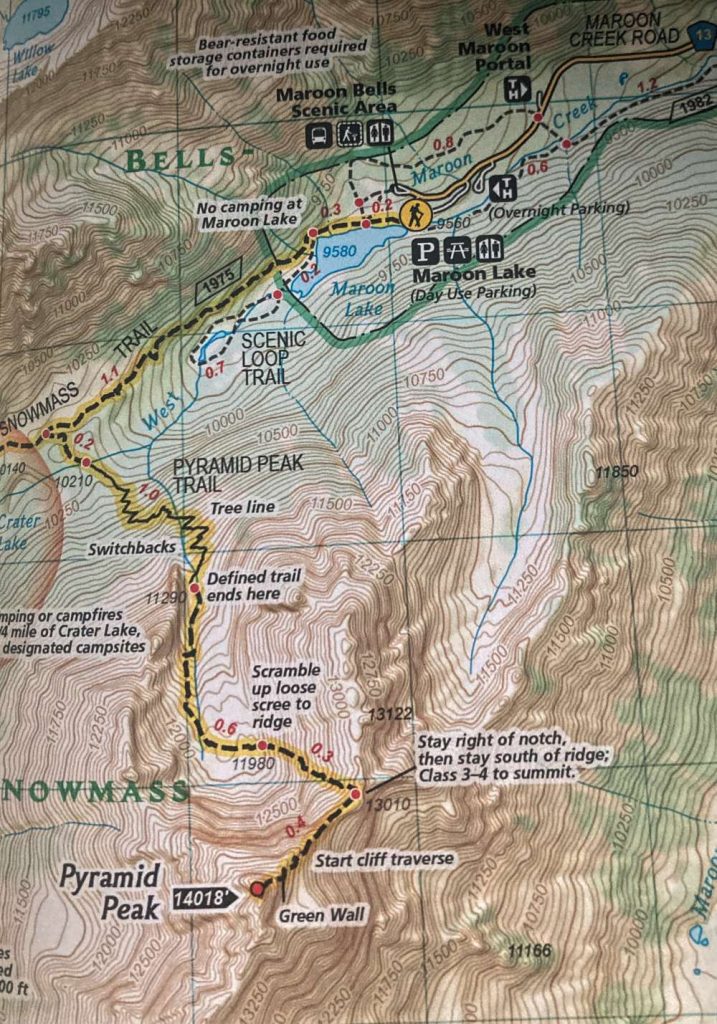 Pyramid Peak Trail Map