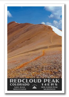 Redcloud Peak, Colorado 14er Poster