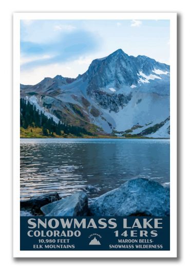 Snowmass Lake, Colorado Poster