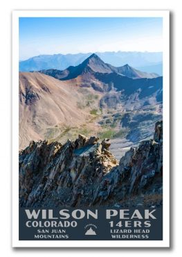 Wilson Peak, Colorado 14er Poster