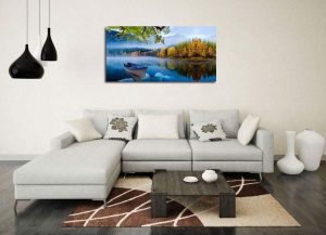 Panoramic Canvas Print In Living Room