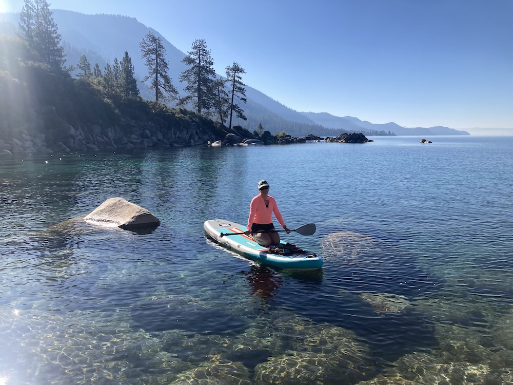 Paddleboarding Lake Tahoe