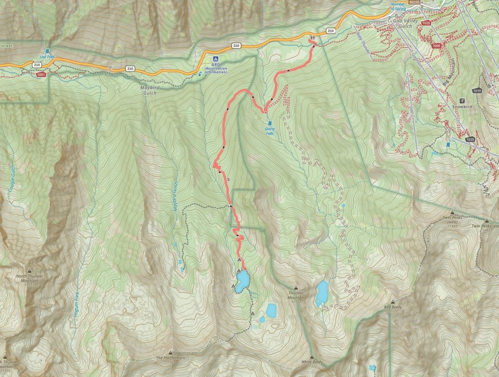Red Pine Lake Trail Map