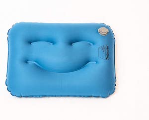 The Happy Camper Blue Smile Pillow