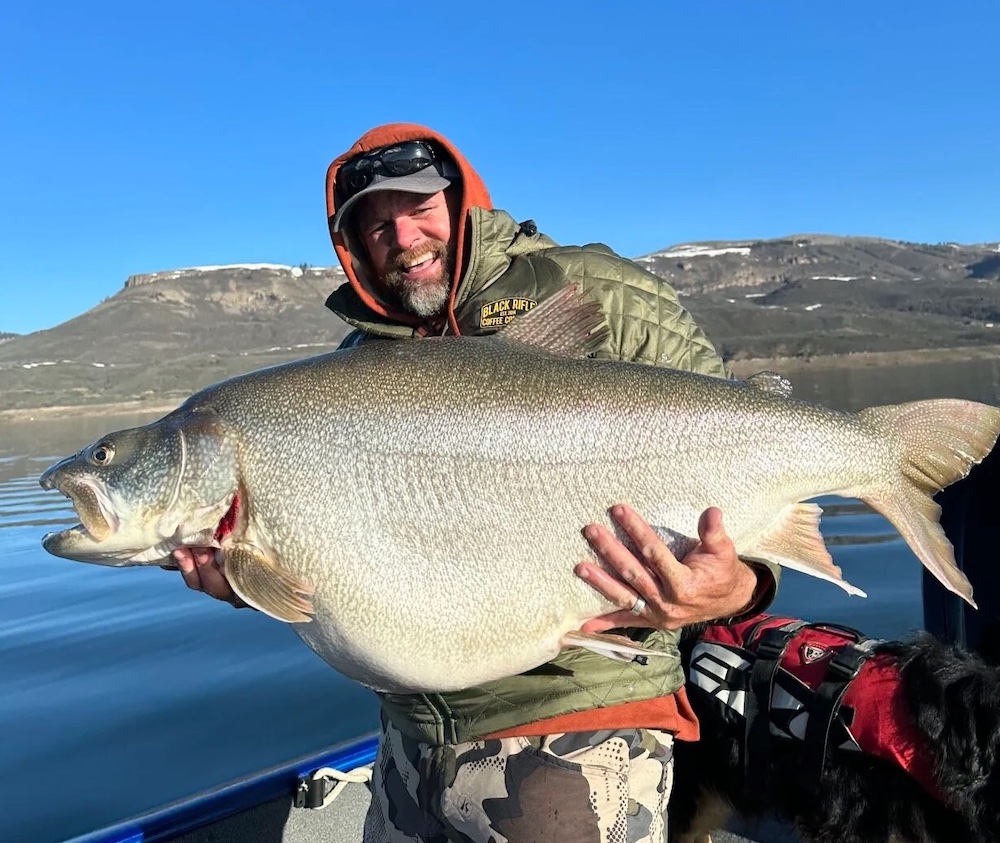 Scott Enloe With Potential World Record Lake Trout