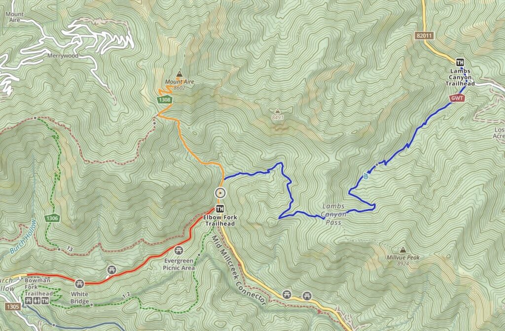 Mount Aire Trail Map